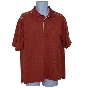 PGA TOUR Golf Polo Shirt Men's Short Sleeve orange size L